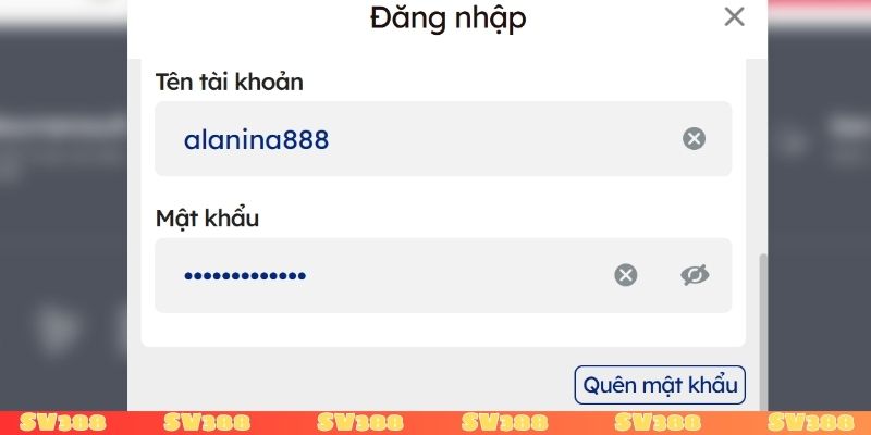 Các bước đăng nhập SV388